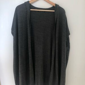 All Saints sleeveless, knit hooded vest/sweater